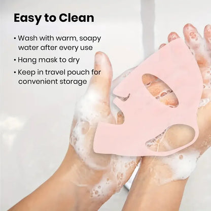 Silicone Mask For Nourishing Skin - Silicone Mask Cover Reusable, 3D Anti-Evaporation Face Sheet Mask Protective Case